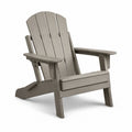 Adirondackstuhl aus Polypropylen in Grau 89 cm x 78 cm x 96 cm
