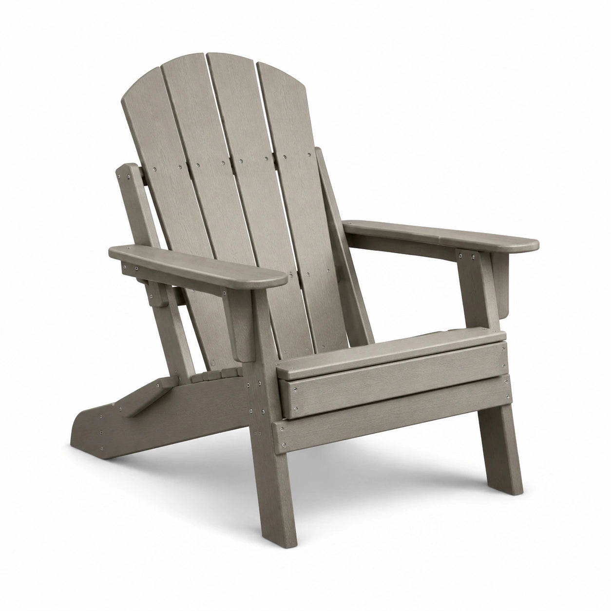 Adirondackstuhl aus Polypropylen in Grau 89 cm x 78 cm x 96 cm