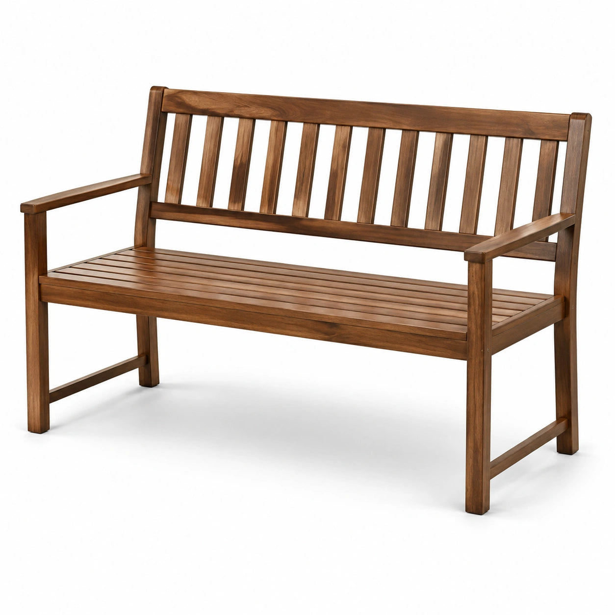 Holzbank aus Akazienholz 120cm Braun