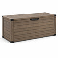 Gartenbox Aufbewahrungsbox 130x60x55 cm Braun Polypropylen