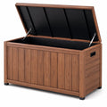 Gartenbox Polypropylen Holzoptik 120x60x75cm Braun