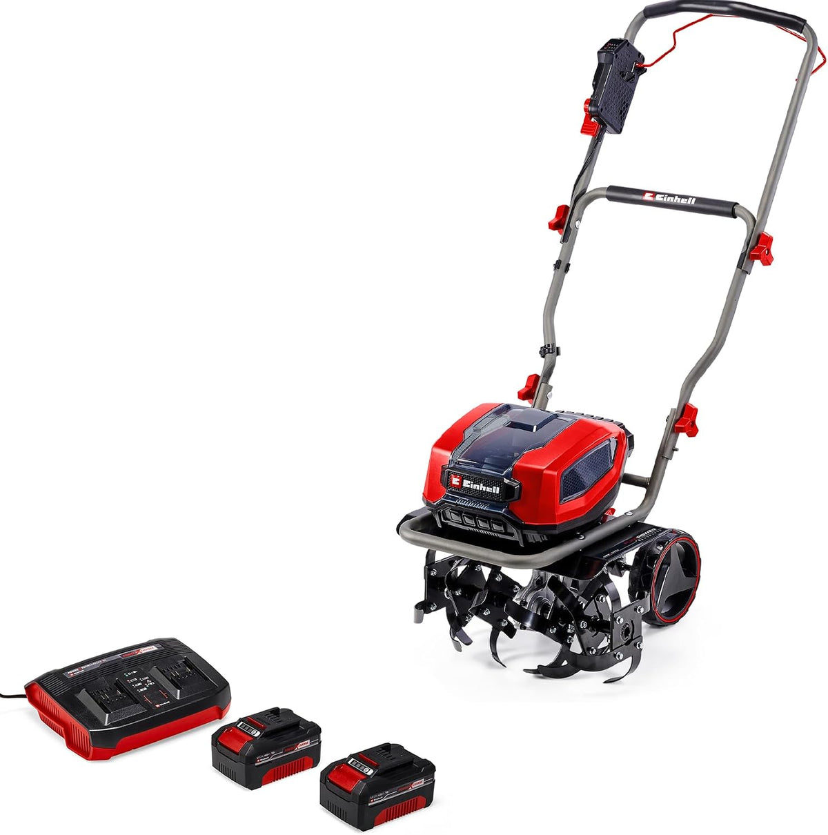 Einhell Motorhacken, 4,0 Ah, 45 cm, 23 cm, 36 V, Rot/Schwarz, Akku-Bodenhacke GP-CR 36/45 Li E BL Power X-Change (