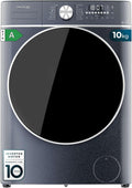 Cecotec Waschmaschine, 2000 W, 10 kg, Blau/Schwarz, Frontlader Bolero DressCode 8800 Inverter Ice Blue A., 1400 U/m