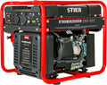 STIER Powerstation, 3500 W, 38 Kg, 69 dB, 13l, Rot/Schwarz, Stromerzeuger SNS-350, Strom Generator, Tankvolumen