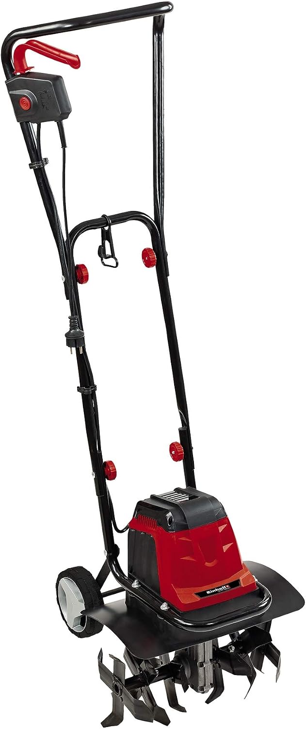 Einhell Motorhacken, 1440 M, 1400 W, 200 mm, Schwarz/Rot, Elektro-Bodenhacke GC-RT (Reihenschlussmotor, Überlastkupplung