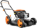 Fuxtec Rasenmäher, 51 cm, Schwarz/Orange, Benzin FX-RM51SA96 Profi Mulchmäher mit und Selbstantrieb