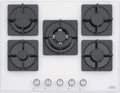 FRANKE Gasherd, 1000 W, 1750 W, Glas, Weiß/Schwarz, FHNS 705 4G TC WH C integriertes Gaskochfeld weiß, Kochfeld (