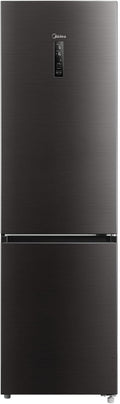 Midea Kompressor, 201 cm, 256 L, 122 L, schwarz, MDRB521MGA28O Kühl-/Gefrierkombination/NoFrost/Inverter