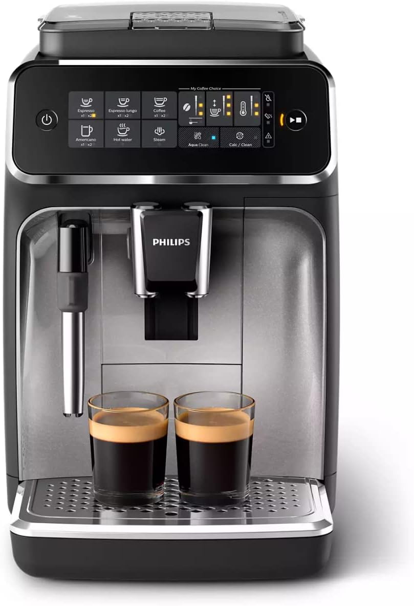 Philips Kaffeemaschine, 1.8 L, Schwarz/Silber, 3200 Series EP3226/40 Coffee Maker Fully-Auto Espresso