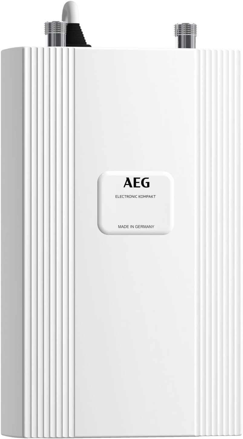 AEG Elektrische Durchlauferhitzer, 13 kW, 400 V, Weiß, elektronischer Kompakt Durchlauferhitzer DDLE Kompakt 11/