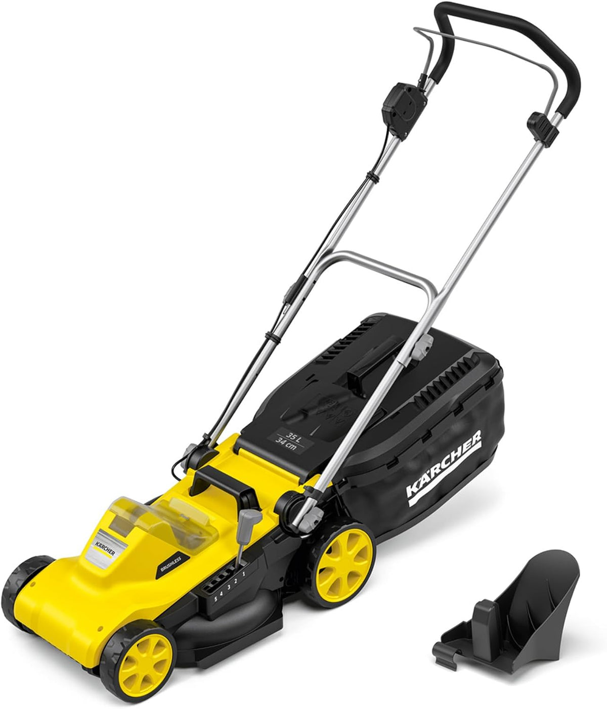 Karcher Rasenmäher, 34 cm, 18 V, 35 l, Gelb/Schwarz, Kärcher Akku- LMO 3-18, Schnittbreite:, Motor:, Grasfangbehälter