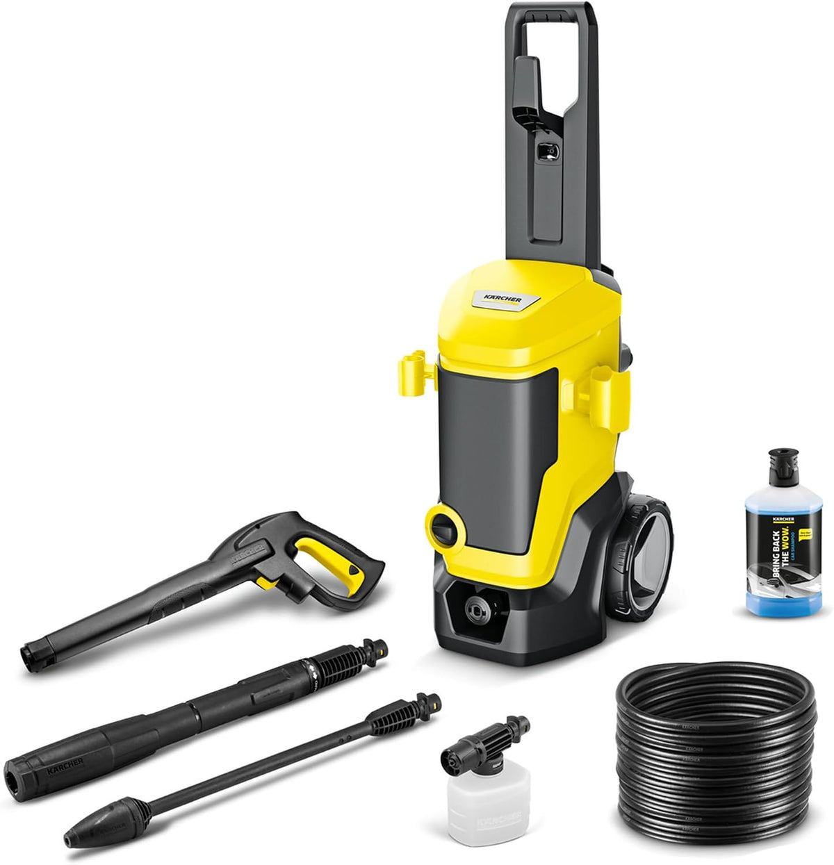 Karcher Hochdruckreiniger, 180 bar, 17,1 kg, 600 l, 60 m, Gelb/Schwarz, Kärcher K 7 WCM FJ, Druck: max., Fördermenge: /h