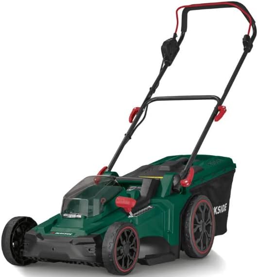 Parkside Rasenmäher, 40 V, Grün/Schwarz/Rot, ® Akku- PRMA 40-Li B3 ohne Akku und Ladegerät