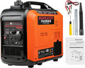 GEARLASSO Powerstation, 3300 W, 230 V, Schwarz/Orange, Inverter Stromerzeuger Benzin-Inverter-Generator, Wohnmobilreisen