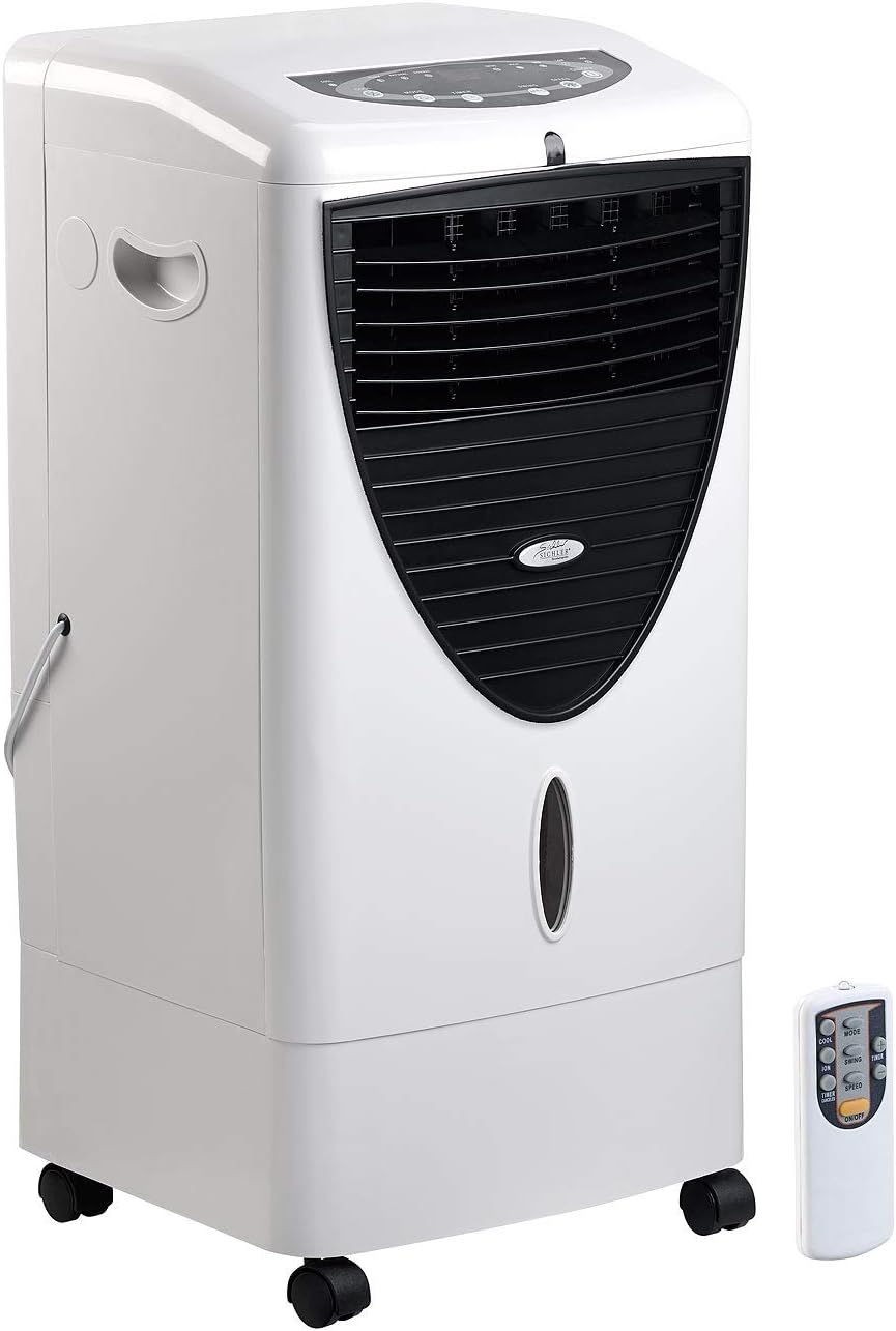 Sichler Haushaltsgeräte Klimaanlage, 150 W, 20 l, Weiß/Schwarz, Raumluftkühler: 3in1-Luftkühler, befeuchter und Ionisator