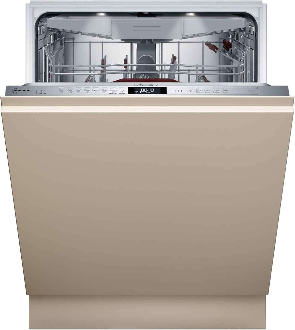 Neff Geschirrspüler, 60 cm, Beige, S257ZCX01E, N 70, Smarter XXL- vollintegrierbar, Made in Germany, Besteckschublade