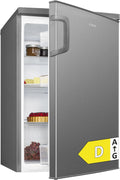 Bomann Kühlschrank, 85 cm, 39 dB, 133 L, Silber, ® ohne Gefrierfach, Energieklasse D, leise, 3 Ablagen, Türanschlag wechselbar