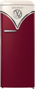 Gorenje Kühl-Gefrierkombination, 247.0 liters, 152,5 cm, 225 l, 22 l, Bordeauxrot/Beige