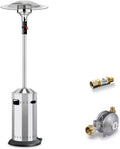 Enders Heizstrahler, Silber/Schwarz, Gas-Terrassenheizer Elegance inkl. Sicherheits Kit