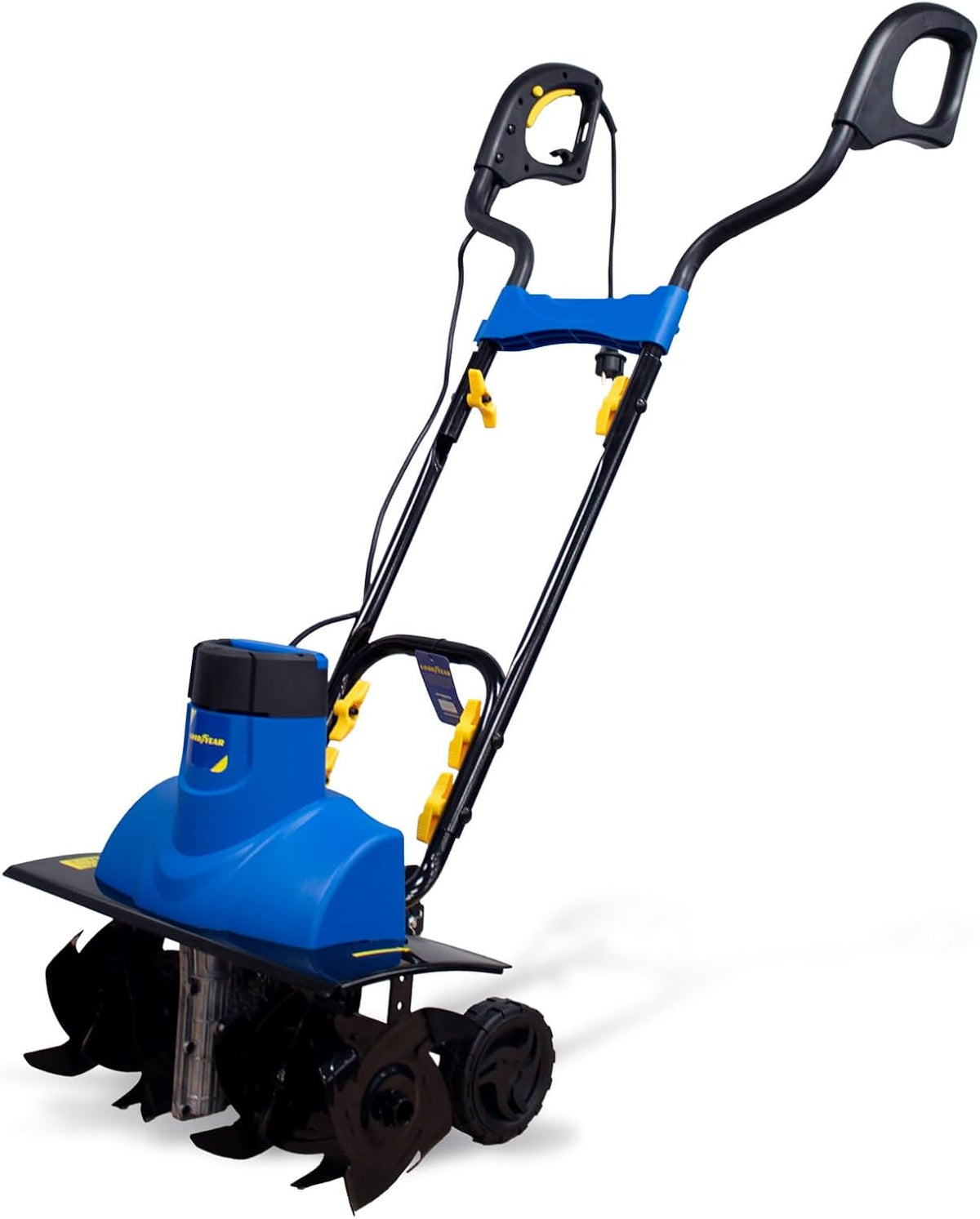 Goodyear Motorhacken, 1500 W, 450 mm, 180 mm, Blau/Schwarz, elektrische Bodenfräse mit Rädern, Schnittbreite, Tiefe