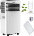 Zilan Klimaanlage, 50 m, Weiß, Mobile 9000 BTU 3-in-1 Mobiles Klimagerät mit, Kühlen, Entfeuchten & Ventilator