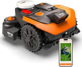 WORX Mähroboter, 1200 m, Schwarz/Orange, Landroid Vision Cloud WR312E 2WD ohne Begrenzungskabel für, VSLAM+ RTK Cloud Navigationg