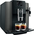 JURA Kaffeemaschine, 1.9 L, Schwarz/Edelstahl, E8 freistehend vollautomatisch Maschine Espresso 16tazas, schwarz