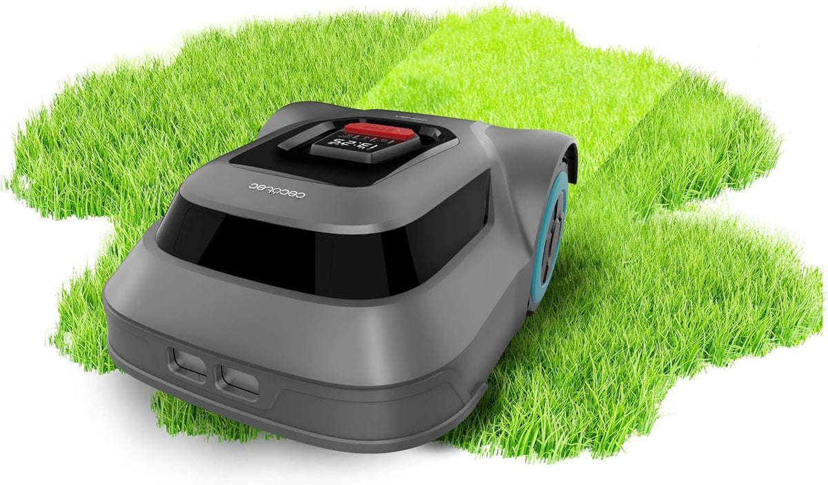 Cecotec Mähroboter, 500m, Schwarz/Grau, Kabelloser Rasen für ² Conga Grasshopper 500 Map Connected., Geordneter Schnitt