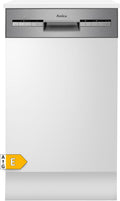 Amica Geschirrspüler, 47 dB, Weiß/Edelstahl, EGSP 569 900 E Einbau- / 9 MG / 3 Körbe /4Progr / AQS / /