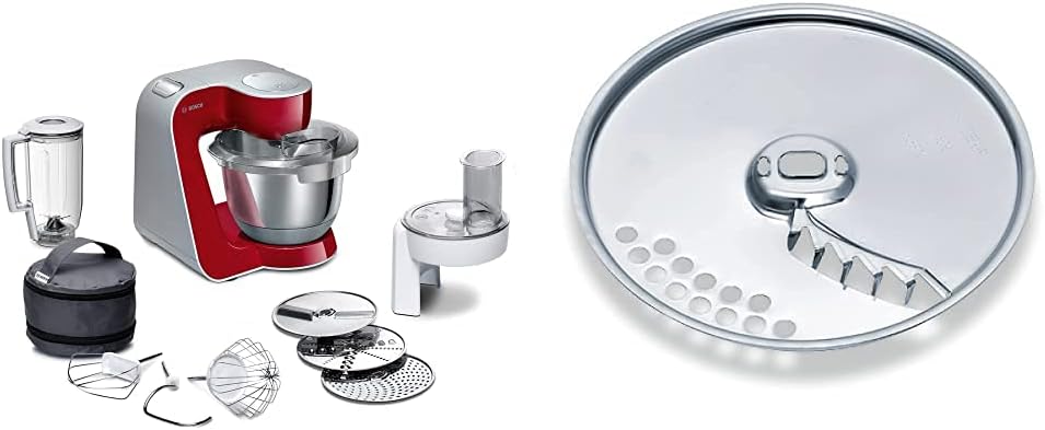 Bosch Hausgeräte Universalküchenmaschinen, 1,25 L, 1000 W, 3,9 L, Rot/Silber