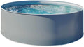 POOL Total Stahlrahmenpool, 0,80 mm, 1,20 m, Anthrazit/Grau, Design-Stahlwand Ø 3, 00 x - Rund anthrazit mit Grauer Folie - einfacher Aufbau