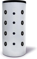 SUNEX Pufferspeicher, 3 bar, 500 L, Weiß/Schwarz, ® für Heizung und Warmwasser, ohne Wärmetauscher, bis 95°C, mit Wärmedämmung