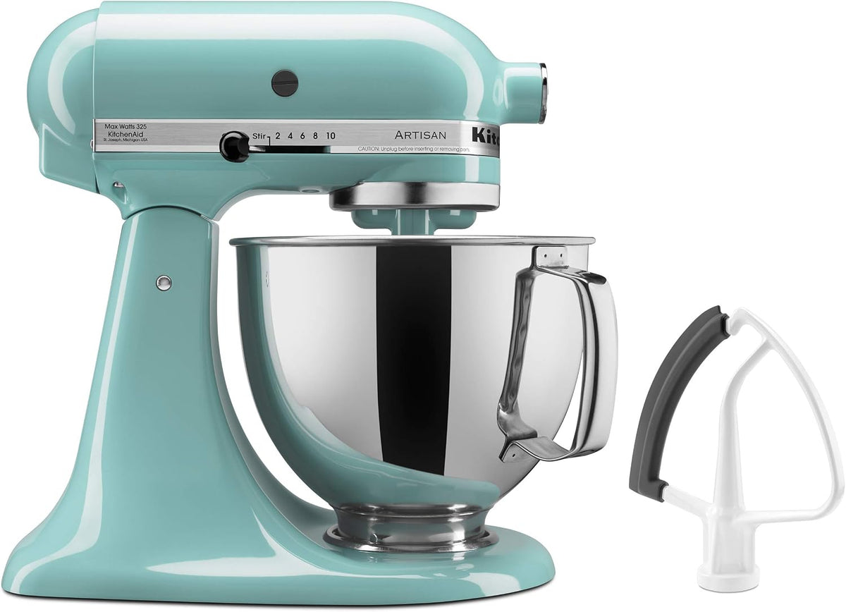 KitchenAid Knet- & Rührmaschinen, 5 Liter, Aqua, KSM150FEAQ Value Artisan Bundle Standmixer