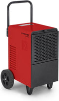 TROTEC Luftentfeuchter, 230 m, 52 L, 90 m, Rot/Schwarz, TTK 166 ECO, Leistung /Tag, Fläche ² / ³, Bautrockner, für große Räume