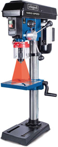 Scheppach Tischbohrmaschinen, 13 mm, 550 W, Schwarz/Blau/Silber/Rot, Profi-Säulenbohrmaschine DP19Vario Tischbohrmaschine