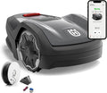 Husqvarna Mähroboter, 400 m, Grau, Automower Aspire R4 für ² Fläche I Akku Rasenmäher Roboter, Steuerung per Connect App (inkl. Sprachsteuerung