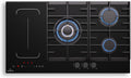 Klarstein Kochfeld, 10,6 Kw, 87,5 Cm, Schwarz, MultiChef 5 Induktions Mit Gas - 5 Zonen, Flexzone, Schieberegler