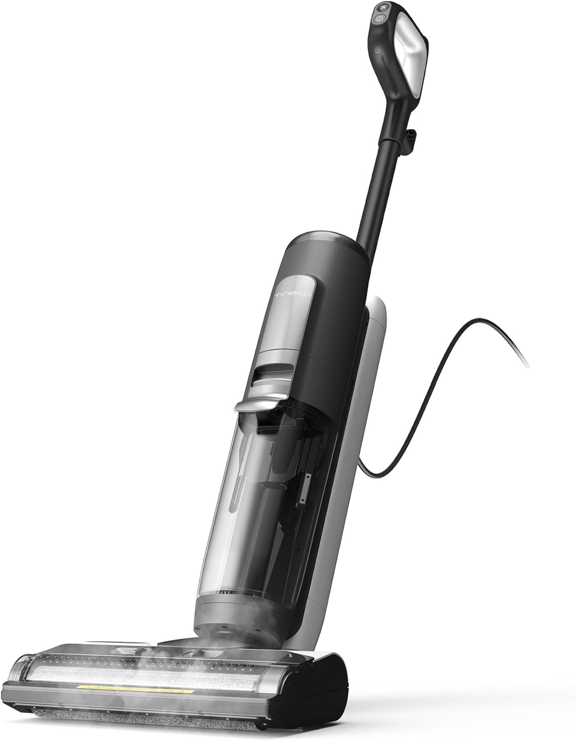 Tineco Staubsauger, Schwarz/Grau, iFLOOR 5 Steam Nass Trockensauger, 120℃ Hochtemperatur-Dampf, Dampfreiniger mit Kabel