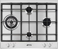 Smeg Kochfeld, Edelstahlfarben/Schwarz, Gas SELEZIONE - P261XGH
