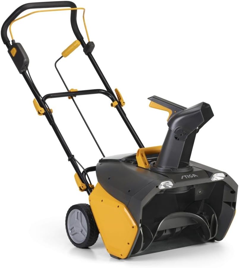 STIGA Schneefräse, 50 cm, Schwarz/Gelb, 7 Series - Leichtgewicht, Dual-Batterie-System, bürstenloser Motor, Räumbreite