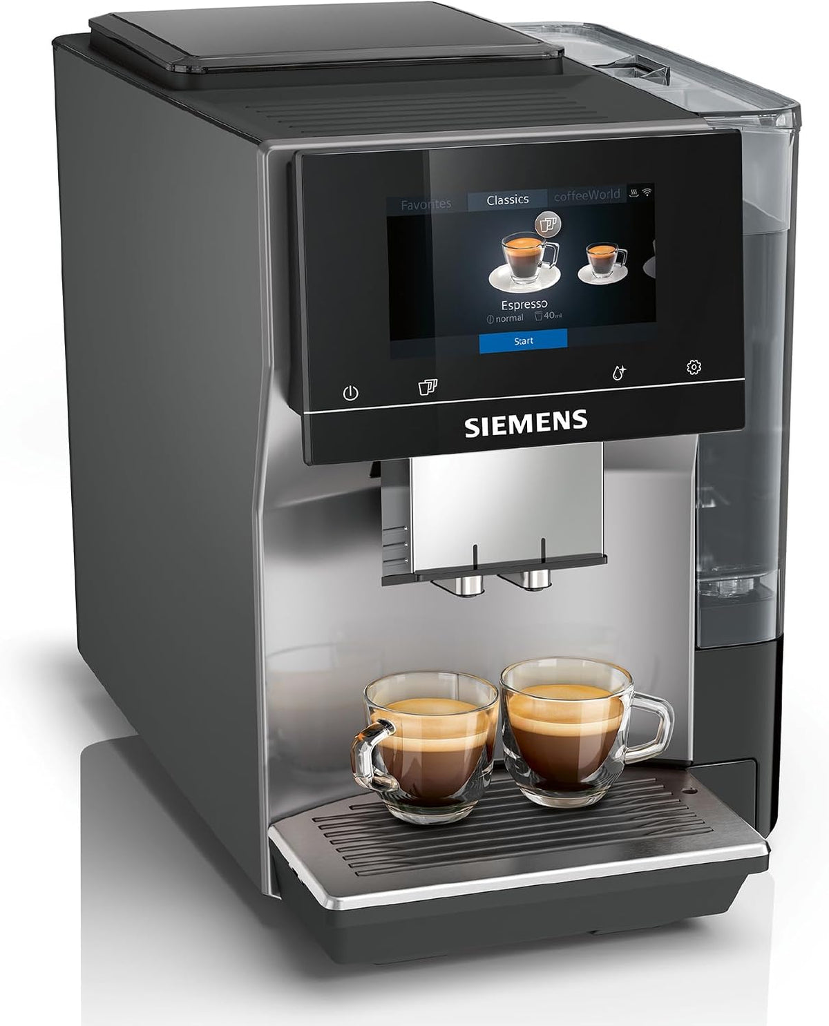 SIEMENS Kaffeemaschine, Schwarz/Silber, TP715D01 EQ.700 Classic