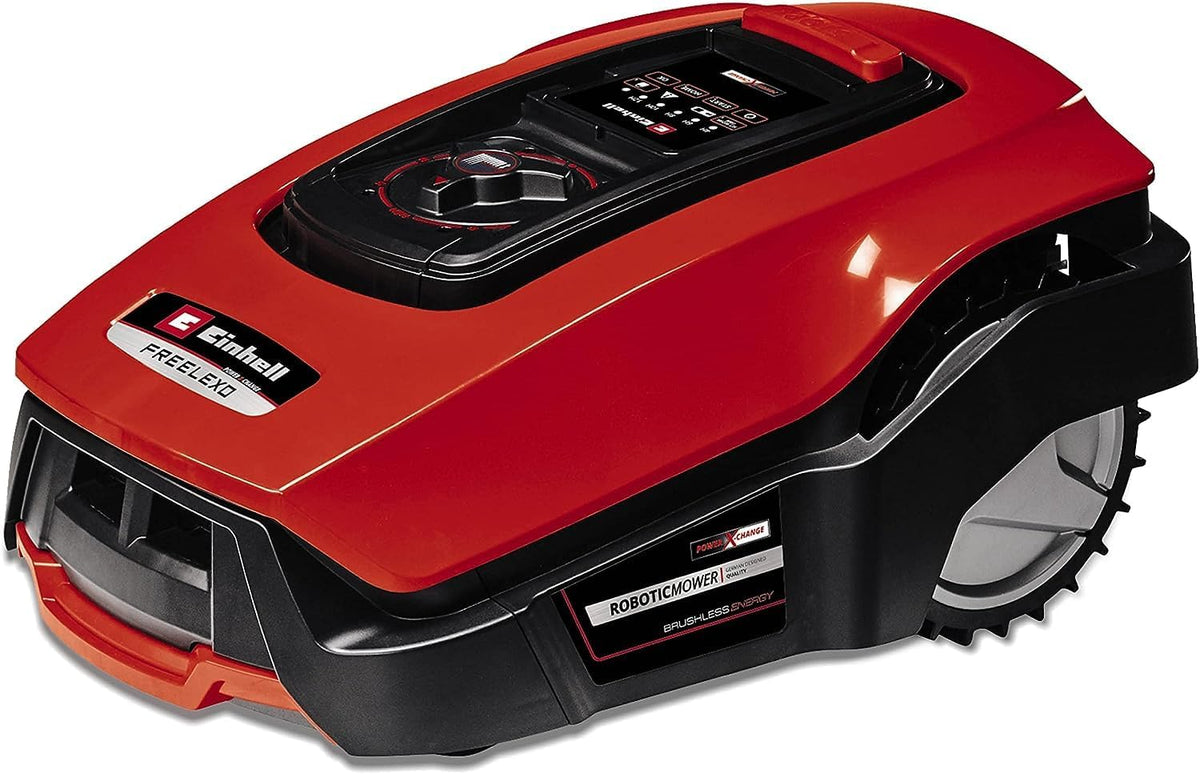 Einhell Mähroboter, Rot/Schwarz, FREELEXO 500 BT Power X-Change (Li-Ion, Multizonen-Modus, bis 35% Steigung, Appsteuerung d. Bluetooth