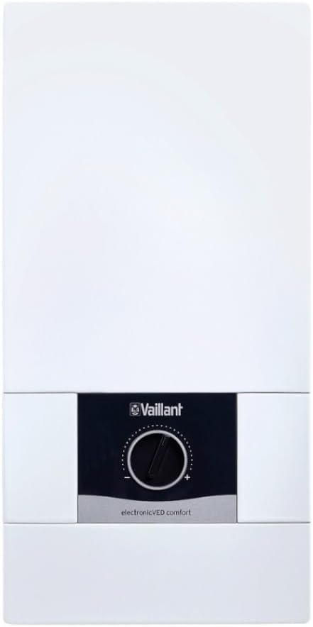 Vaillant Elektrische Durchlauferhitzer, 18 kW, 400 V, Weiß, elektronischer Durchlauferhitzer VED comfort, VED E 18/8 C
