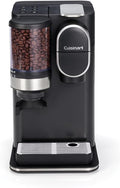 Cuisinart Kaffeemaschine, Schwarz, für eine Tasse, gemahlen und gebrüht, Single serve Filterkaffee, Eingebautes Kegelmahlwerk aus Edelstahl