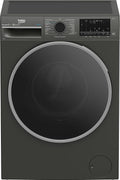 Beko Waschmaschine, 9 kg, Grau, B3WFT59415M Waschvollautomat, 1400 U/min, SteamCure Dampffunktion, allergikergeeignet