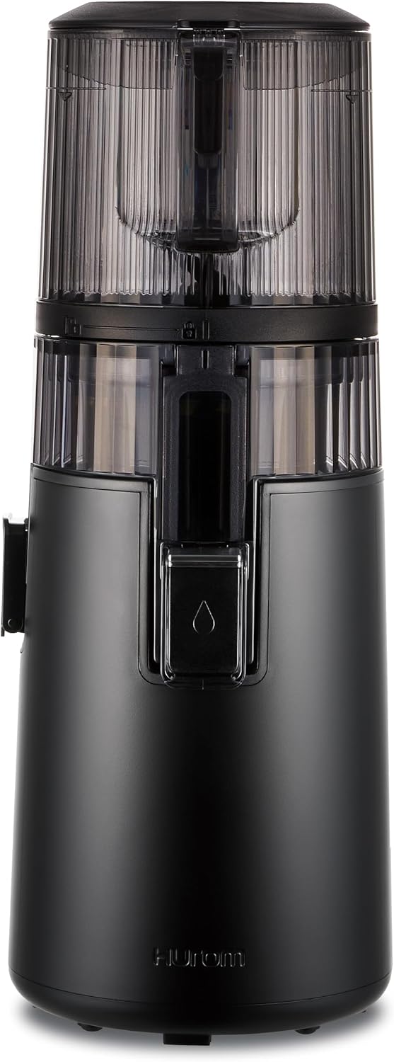 Hurom Mastizier-Entsafter mit einer Schnecke, 1.8 L, 150 W, Mattschwarz, H70FT Neuer Slow Juicer, Elektrische Kaltpresse