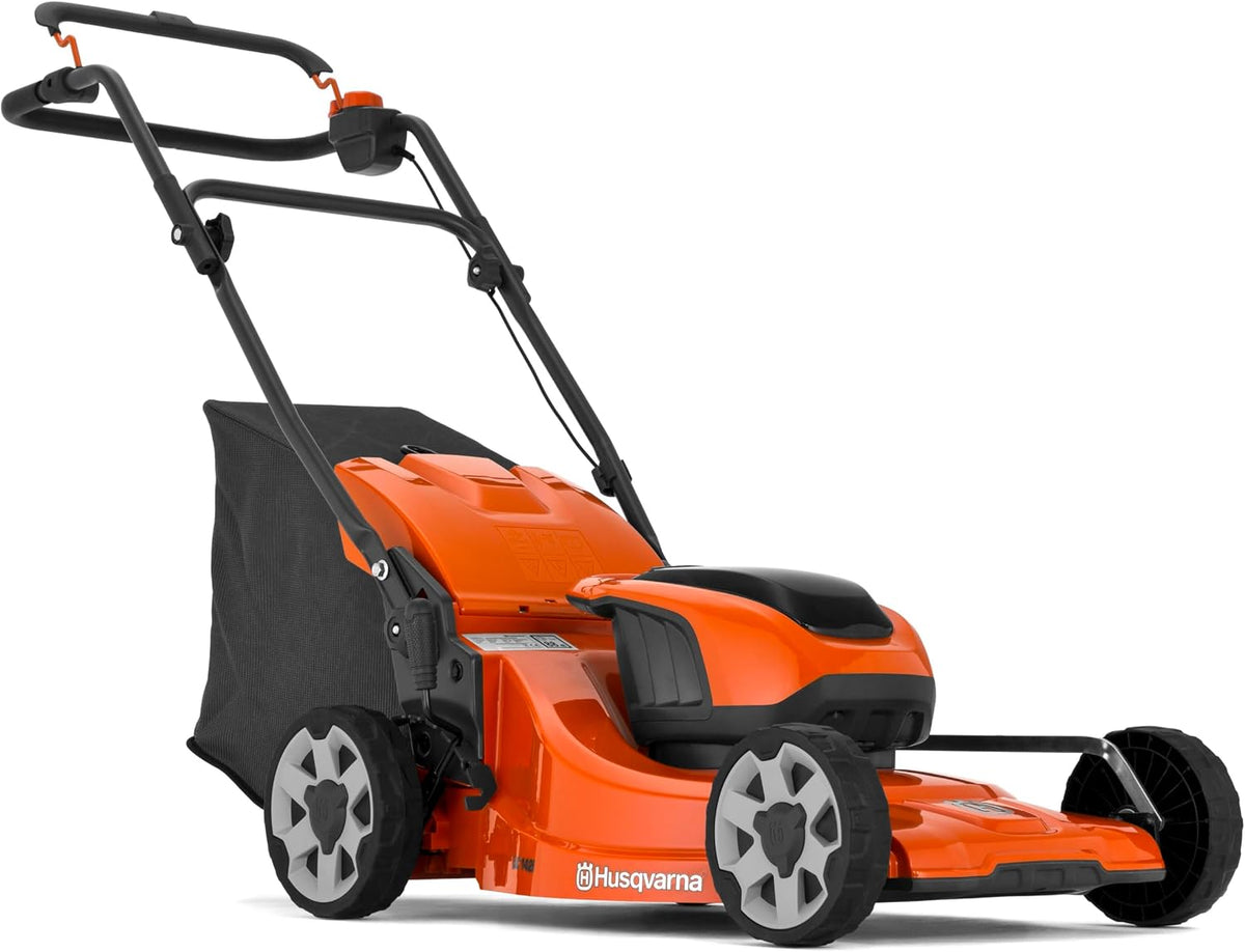 Husqvarna Rasenmäher, 42 cm, 36 V, Orange/Schwarz, LC 142iS Akku-, Schnittbreite, Li-Ion, PowerBoost, Save-Modus
