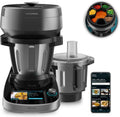 Cecotec Universalküchenmaschinen, 2200 W, 5 L, Schwarz/Silber, Küchenroboter mit Lebensmittelspender Mambo CooKing Total