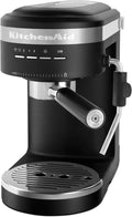 KitchenAid Kaffeemaschine, Schwarz/Silber, Artisan Espressomaschine, Gusseisen, Schwarz