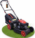 STAHLMANN Rasenmäher, 5,1 kW, 53 cm, 60 L, Schwarz/Rot, Benzin mit Antrieb BR532, 0PS 223ccm mit Antrieb, Schnittbreite